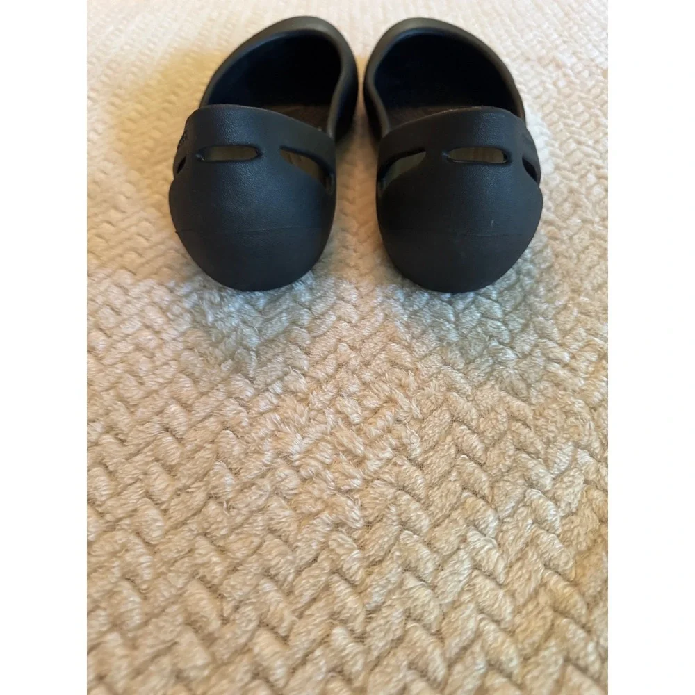 Crocs Kadee Black Ballet Flats Womens Size 10 Comfort Slip On Shoes 11215